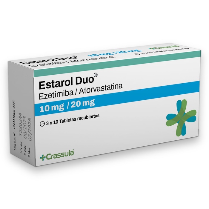 Estarol Duo Ezetimibe Atorvastatin Crassula Pharmaceuticals